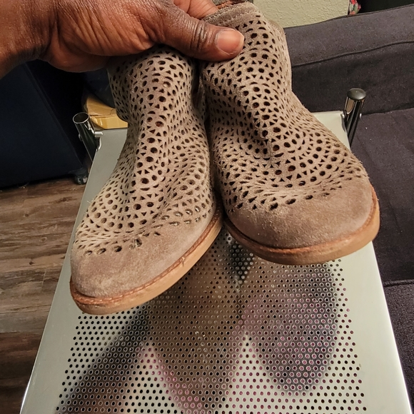 Jeffrey Campbell Perforated Gray Rosalee Bootie - Picture 14 of 14